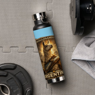 Bouteille D'eau VLLC Orgullosamente Argentino Llama Mate Patriotic