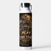 Bouteille D'eau VLLC Play The Long Game Motivation Crocodile (Avant)