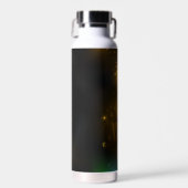 Bouteille D'eau Vol de libellule verte lumineuse (Avant)
