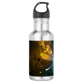 Bouteille D'eau Vol de libellule verte lumineuse (Devant)