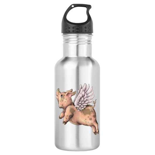 Bouteille D'eau Voler des porcs (Devant)