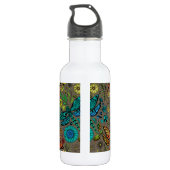 Bouteille D'eau Voler, libellule de mouche sur brun (Dos)