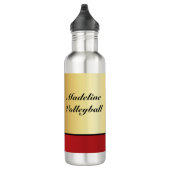 Bouteille D'eau Volleyball Silhouetted Players with Ball elegant (Droite)