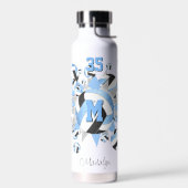 Bouteille D'eau volleybals et étoiles bleus (Gauche)