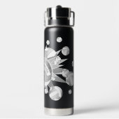 Bouteille D'eau volleybals et étoiles d'argent gris (Arrière)