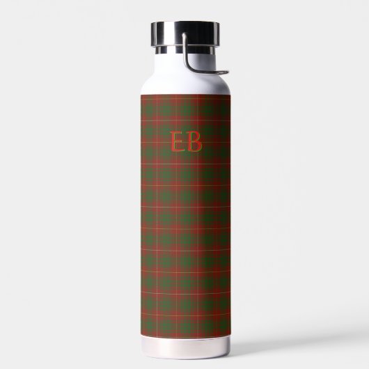 Bouteille D'eau Vos initiales sur Bruce Clan tartan officiel (Gauche)