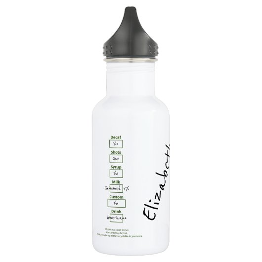 Bouteille D'eau VOS spécifications de boisson exactes 'Réutiliser  (Gauche)