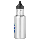 Bouteille D'eau "vote vote" lettres bleues (Droite)