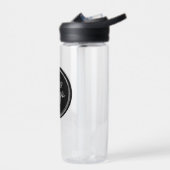 Bouteille D'eau Votre logo d'entreprise sur Black Circle (Gauche)