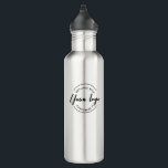 Bouteille D'eau Votre logo ici Personnalisé de marque noire et bla<br><div class="desc">Voici votre logo ici Bouteille d'eau en acier inoxydable de marque noire et blanche! Cette bouteille d'eau élégante et fonctionnelle offre une occasion fantastique de présenter le logo de votre entreprise. Il est un excellent cadeau ou cadeau pour les clients, les clients, le personnel, les vendeurs et les employés, en...</div>