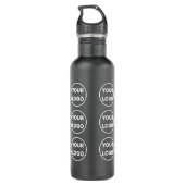 Bouteille D'eau Votre Motif de logo en noir (Dos)