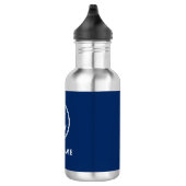 Bouteille D'eau Votre nom de bateau Sea Ancre Blue (Droite)