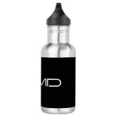 Bouteille D'eau Votre nom | Texte personnalisable stylisé Cool (Droite)