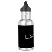 Bouteille D'eau Votre nom | Texte personnalisable stylisé Cool (Gauche)