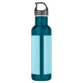 Bouteille D'eau Votre propre nom ou mot | Ciel bleu doux (Dos)