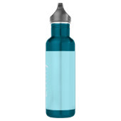 Bouteille D'eau Votre propre nom ou mot | Ciel bleu doux (Droite)