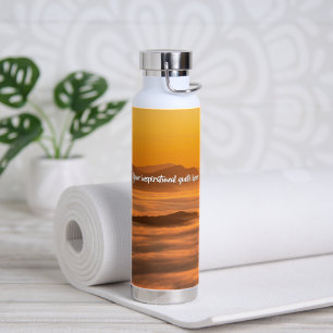 Bouteille D'eau Votre soleil de texte personnalisé au-dessus du pa