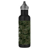 Bouteille D'eau Votre texte Camouflage numérique Camo Conserver le (Droite)