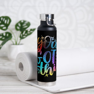 Bouteille D'eau Vous y arriverez étoiles et couleurs inspirantes