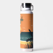 Bouteille D'eau Voyage de Sunset Ocean (Arrière)