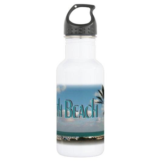 Bouteille D'eau Vue sur la plage sud (Devant)