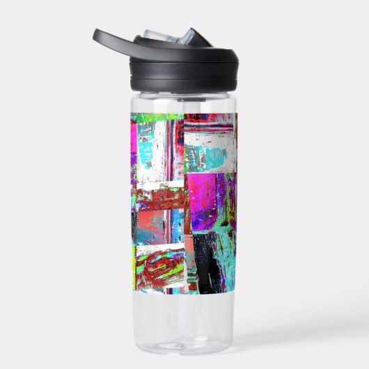 Bouteille D'eau Water Bottle – Abstract Grid (Droite)