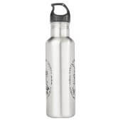 Bouteille D'eau Water Bottle - Books & Florals (Dos)