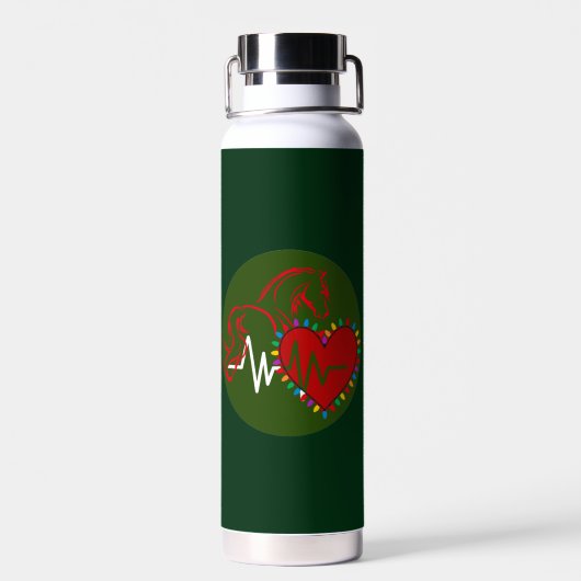 Bouteille D'eau Water Bottle Christmas Logo (Arrière)
