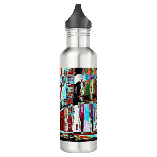Bouteille D'eau Water Bottle – Collapse Reflection Abstract Design (Gauche)