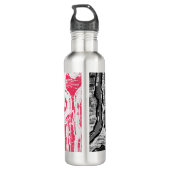 Bouteille D'eau Water Bottle – Friction Lands Abstract Design (Dos)