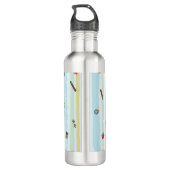 Bouteille D'eau Water Bottle – Sports & Stripes Pastel Racing  (Dos)