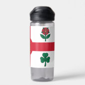 Bouteille D'eau Water bottle with flag of Montreal, Quebec, Canada (Arrière)