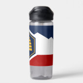 Bouteille D'eau Water bottle with new flag of Utah, USA (Arrière)
