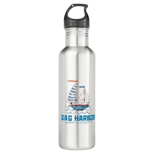 Bouteille D'eau Water Bottle with Sag Harbor logo (Devant)