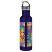 Bouteille D'eau Waterbottle de puzzle de sensibilisation sur (Dos)