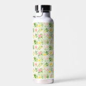 Bouteille D'eau Watercolor Floral Grid Pattern (Plage)