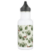 Bouteille D'eau Watercolor Winter Forest Motif sans joint (Droite)