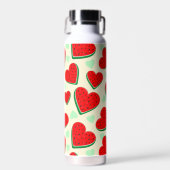 Bouteille D'eau Watermelon Heart Valentine's Day Free Palestine (Avant)