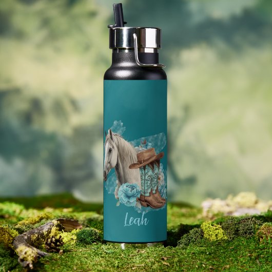 Bouteille D'eau Western Horse Water Bottle (Extérieur (pivotée))