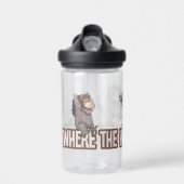 Bouteille D'eau Where the Wild Things Are Characters on Logo (Avant)