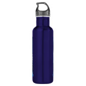 Bouteille D'eau White Mystical Cat Ethereal AI Art (Dos)