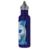 Bouteille D'eau White Mystical Cat Ethereal AI Art (Droite)