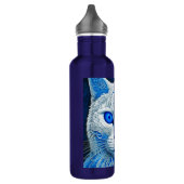 Bouteille D'eau White Mystical Cat Ethereal AI Art (Gauche)