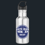 Bouteille D'eau White River Oregon Kayak<br><div class="desc">Originaire des pentes orientales du mont Hood de l’Oregon, sur le glacier de la rivière White, la rivière Pittoresque et la rivière White s’écoulent à environ 70 kilomètres à travers deux zones sauvages avant de converger avec la rivière Deschutes Wild et la rivière Pittoresque, à cinq milles au nord de...</div>