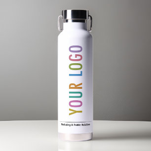 Bouteille d'eau White Thor Company Logo Marqué