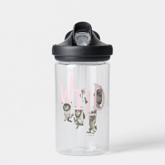 Bouteille D'eau WILD | Wild Things et Max - Rose (Avant)