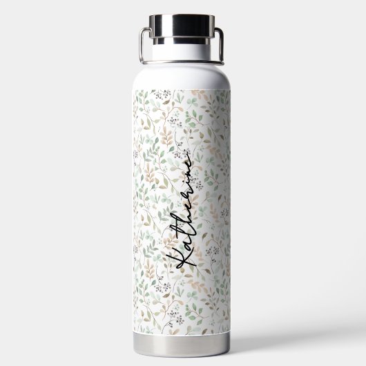 Bouteille D'eau Wildflower Boho Personalized (Plage)