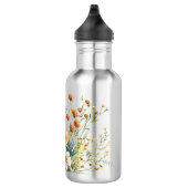 Bouteille D'eau Wildflowers stainless steel water bottle.  (Droite)