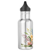 Bouteille D'eau Wildflowers stainless steel water bottle.  (Gauche)