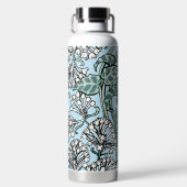 Bouteille D'eau William Morris Jasmine et Motif Feuille (Plage)